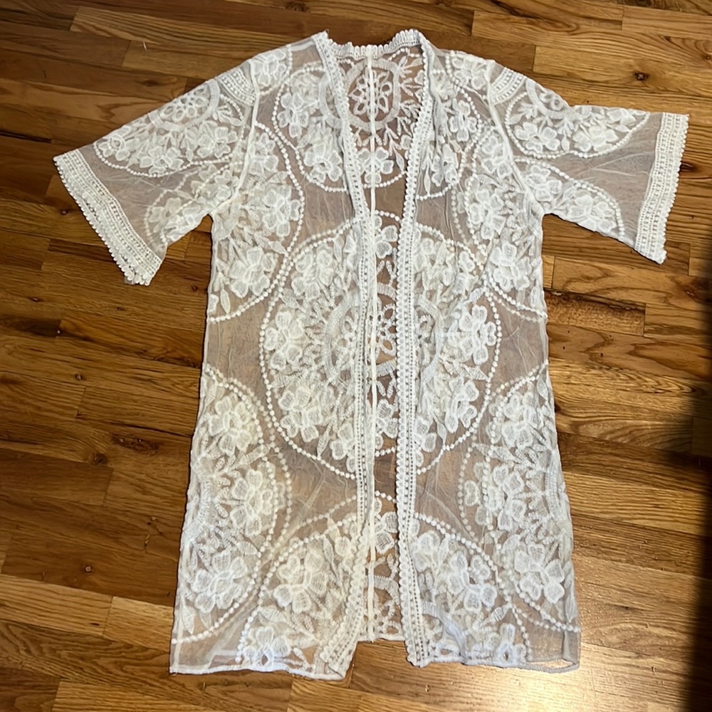Women’s 3/4 sleeve floral kimono